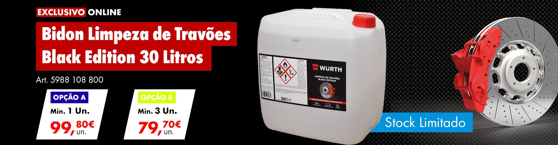 Bidon Limpeza de Travões Black Edition
