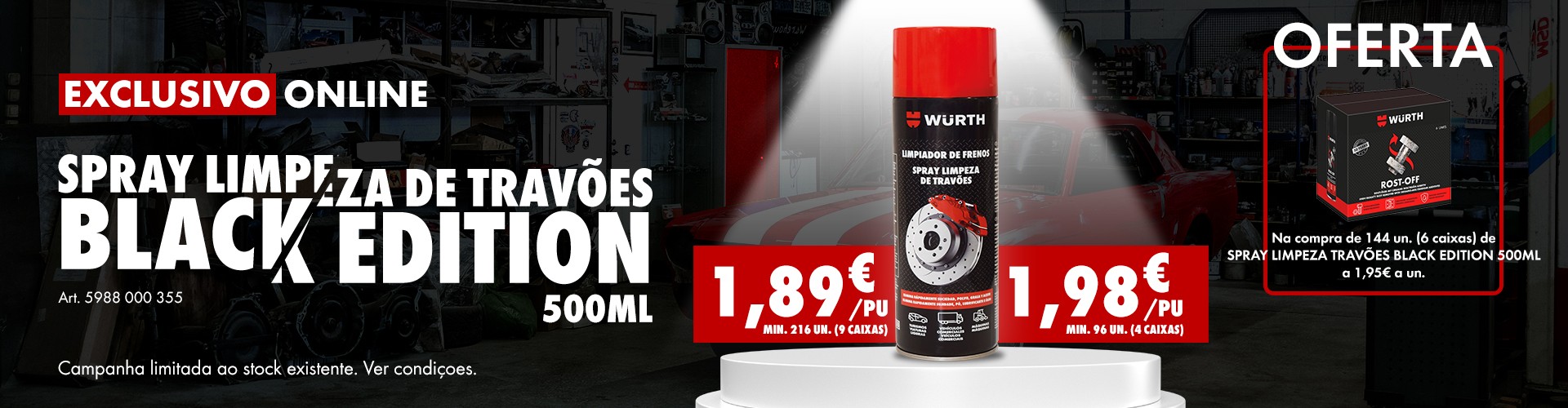 Spray Limpeza de Travões Black Edition