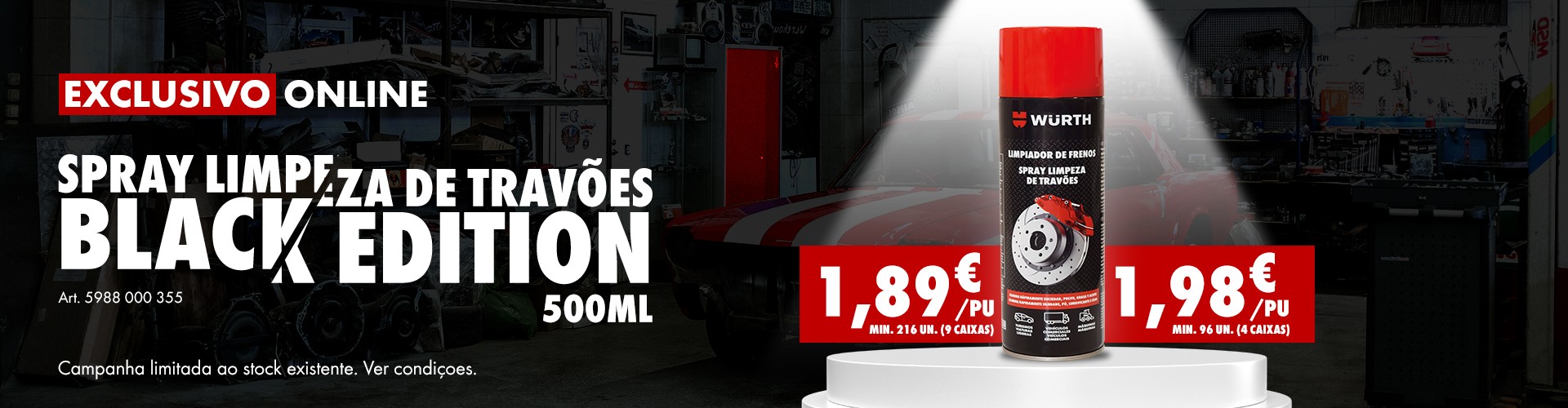 Spray Limpeza de Travões Black Edition